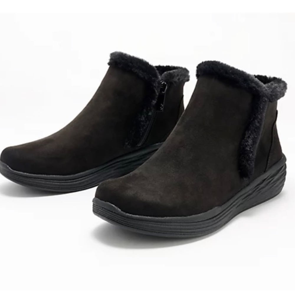 Ryka Water-Repellent Faux-Fur Ankle Boots - Neela